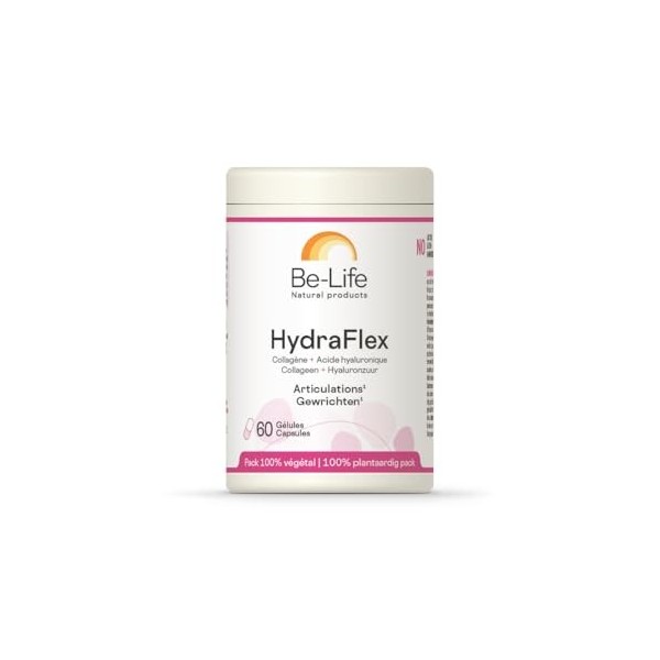 BE-LIFE | Hydraflex | Complément alimentaire | Articulations | Bien-être| Pour le confort articulaire | Collagène & acide hya