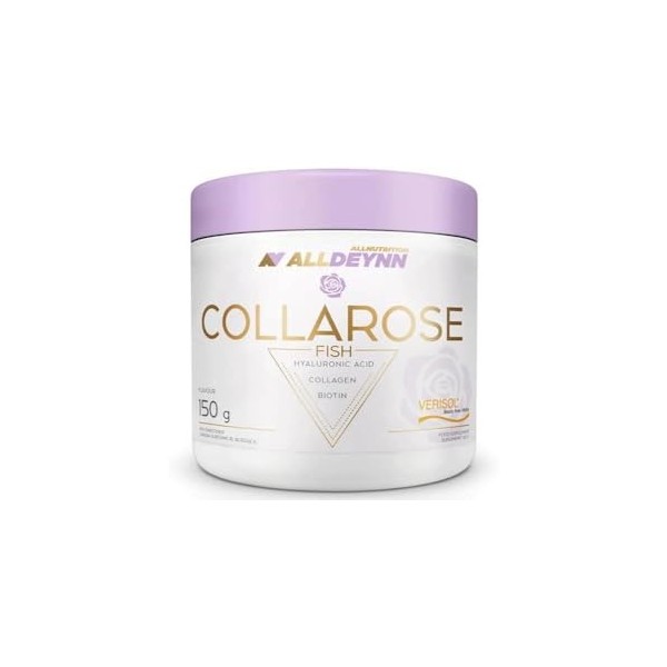 Allnutrition AllDeynn Collarose Fish, Raspberry Wild Strawberry - 150g Acide hyaluronique