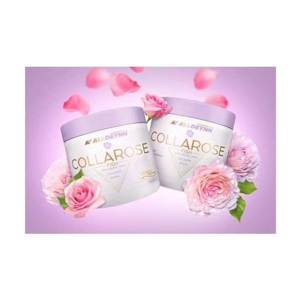 Allnutrition AllDeynn Collarose Fish, Raspberry Wild Strawberry - 150g Acide hyaluronique