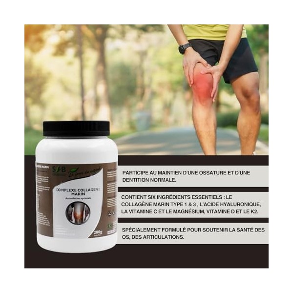 Complexe Collagène Marin - Assimilation optimale - Santé des Articulations - SFB Laboratoires - 200 g