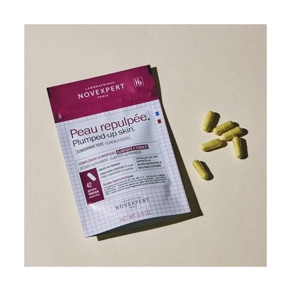 Novexpert Peau repulpée Compléments alimentaires 42 gélules Acide hyaluronique
