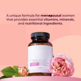 Harmonie des hormones féminines, probiotiques féminins, soulagement de la ménopause, rester détendu, rajeunir