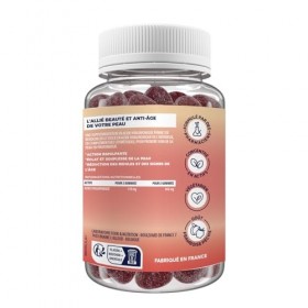 ZOHI-Coffret Compléments Alimentaires - 3 piluliers Acide Hyaluronique-Cure de 3 mois - 3 x 60 gommes de fruits goût Frambois