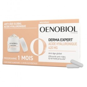 Oenobiol Derma Expert – Acide Hyaluronique 420 mg - Anti-âge global - Efficacité anti-rides et fermeté prouvée - Complément A