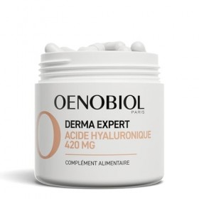 Oenobiol Derma Expert – Acide Hyaluronique 420 mg - Anti-âge global - Efficacité anti-rides et fermeté prouvée - Complément A
