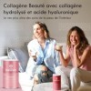 Poudre de collagène Beauty avec acide hyaluronique, vitamine C, biotine, zinc | Hydrolysat de collagène peptide type I, II et