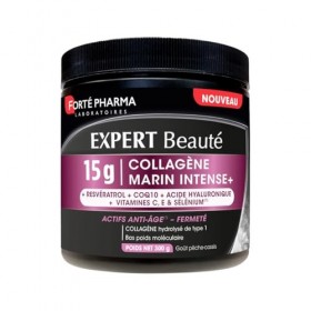 Forté Pharma - Expert Beauté Collagène Marin Intense+ 15g - Synergie actifs anti-âge, fermeté - Collagène marin hydrolysé typ