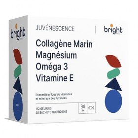 Collagène marin hydrolysé acide hyaluronique + magnésium + oméga-3 + vitamine E. Set unique de vitamines 100% naturel - 28 sa