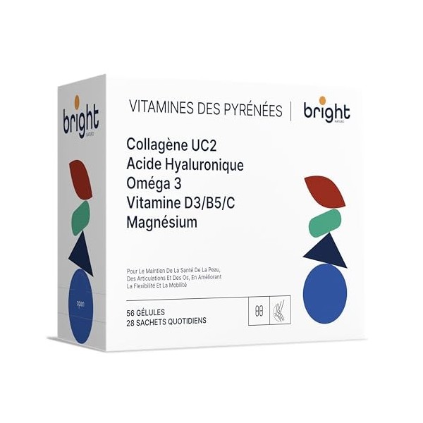 Collagène UC2 + Oméga 3 + Magnésium + Vitamine D3 + Vitamine C + Acide hyaluronique - Soutien avancé pour les articulations e