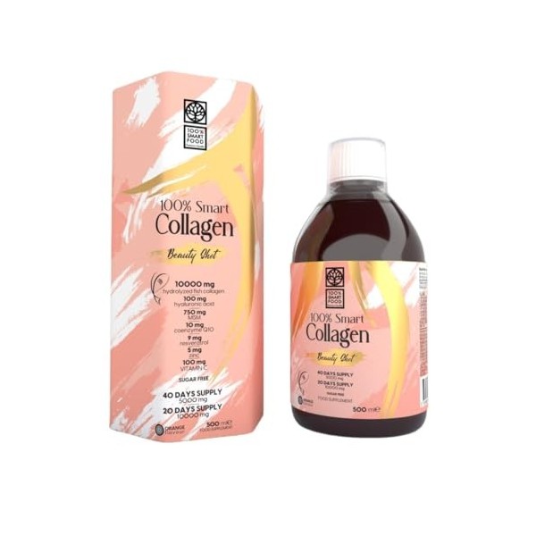 Collagène de poisson de type 1 dans un emballage de 500 ml | Formule avec 10 g de collagène dans 25 ml + MSM, resvératrol, co...