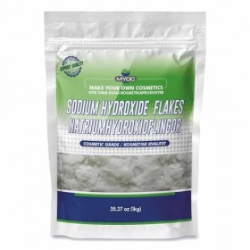 MYOC Flocons dhydroxyde de sodium – 1 kg | Lye de soda pure pour la fabrication de savon, le nettoyage et les projets de bri