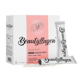 Beautyllagen Collagène en poudre - Collagène de poisson hautement concentré enrichi en vitamine C soufre organique, acide hya