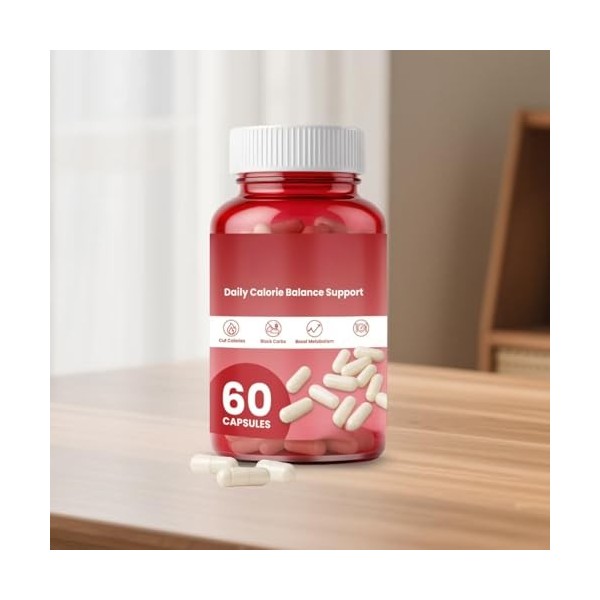 Soutien quotidien à léquilibre calorique, 60 unités - Soutient lappétit et le métabolisme,3PCS Acide hyaluronique