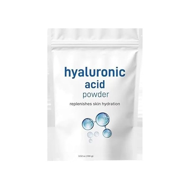 Poudre de sérum dacide hyaluronique à base doligo-ingrédients, supplément hydratant et hydratant pour la peau | Végétalien,