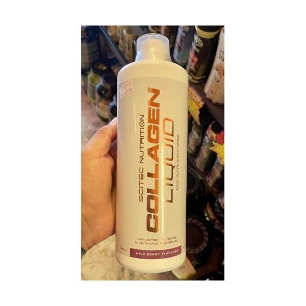 Scitec Nutrition Collagen Liquid - 10 000 mg de collagène hydrolysé et vitamine B6-40 portions - favorise le métabolisme des