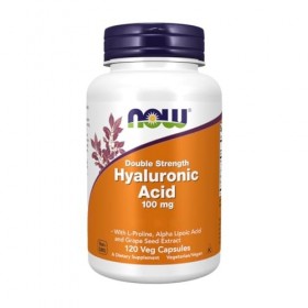 Now 100 mg Acide Hyaluronique 120 Veg Gélules