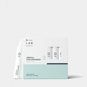 D-LAB | Absolu Hyaluronique Shots 28 Jours | Acide Hyaluronique Vegan | Peau Hydratée, Rebondie & Lissée | Résultats Visibles