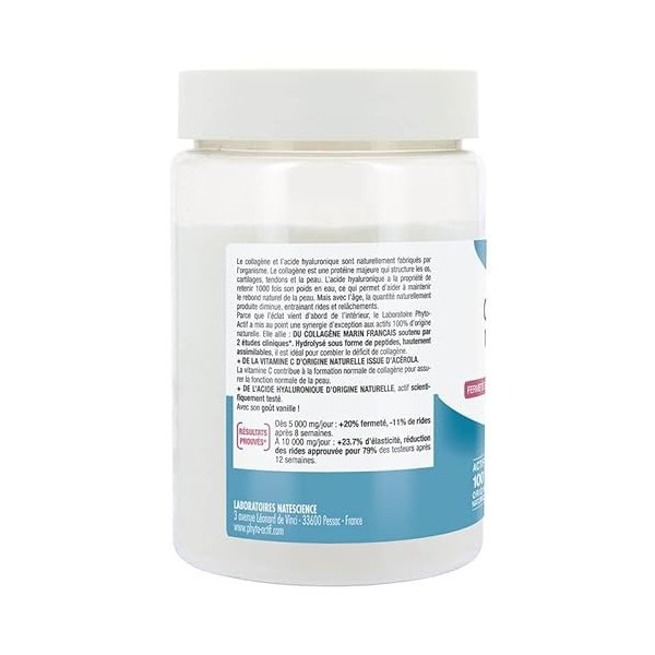 Phyto-Actif | Collagène Marin 10000 mg | Fermeté & Eclat | Anti-Rides | Acide Hyaluronique - Vitamine C | 100% dOrigine Natu ...