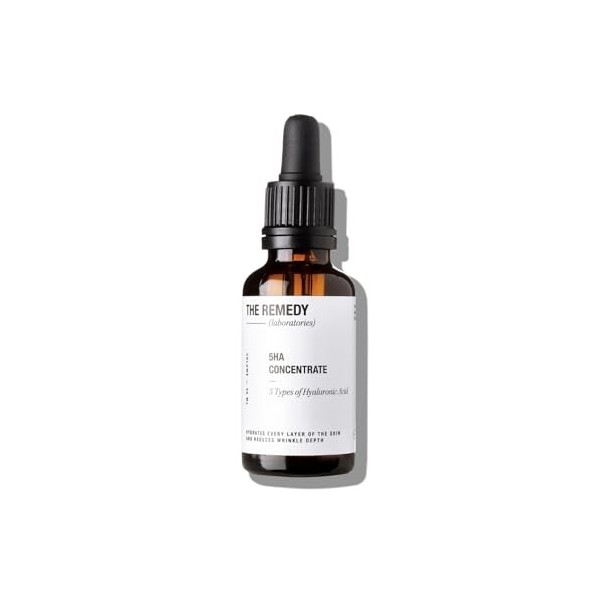 The Remedy Laboratories 5HA Concentrate – Sérum acide hyaluronique à différents poids moléculaires pour une hydratation profo