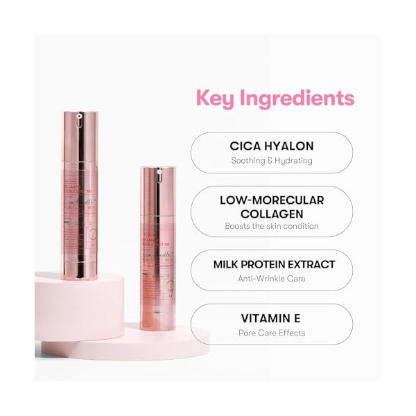 Reedle Collagen Shot 100, Sérum Anti-Âge au Collagène et Centella Asiatica, 50 ml, Rose Gold - Made in Korea