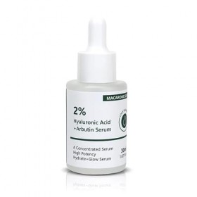Sérum concentré à lacide hyaluronique 2% + Arbutine, 30 ml, Hydratant