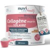 NUVILINE Beauty - Collagène Marin Peau Anti-Âge - Hydrolysé En Poudre - Acide Hyaluronique + Vitamine C BIO - Protection Stre...