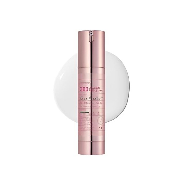 VT COSMETICS Sérum Collagène Reedle Shot 300 50 ml avec CICA REEDLE Microaguglie Triple Acide Hyaluronique, Complexe de CICAH