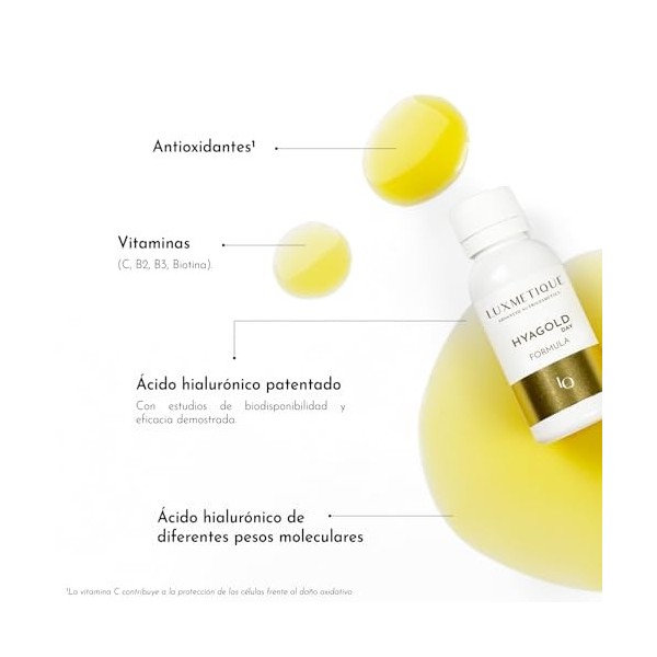 Luxmetique Formule HYAGOLD Nutricosmétique buvable 15 flacons 30 ml 