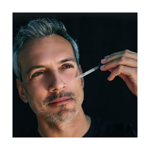 JUNGKRAUT Glacier Revital Sérum pour le visage pour homme 30 ml, rétinol vitamine C, acide hyaluronique, anti-âge tout-en-un,