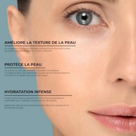 Anti-Âge & Hydratation – Collagène, Zinc, Acide Hyaluronique & Coenzyme Q10 – Peau Raffermie et Éclat Naturel"