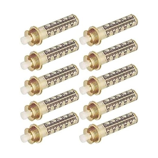 HUSANGGE Têtes Dampoule 10 Pièces, Tête Dampoule 0,3 ML Et 0,5 ML, Accessoire De Stylo Dinjection Dacide Hyaluronique, po