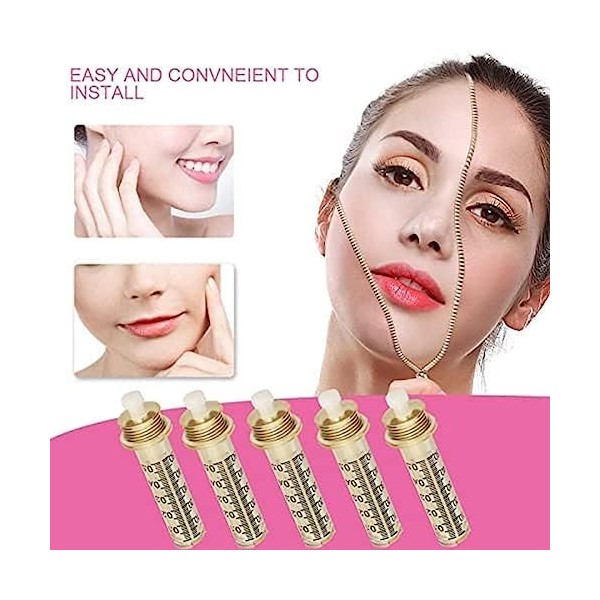 HUSANGGE Têtes Dampoule 10 Pièces, Tête Dampoule 0,3 ML Et 0,5 ML, Accessoire De Stylo Dinjection Dacide Hyaluronique, po