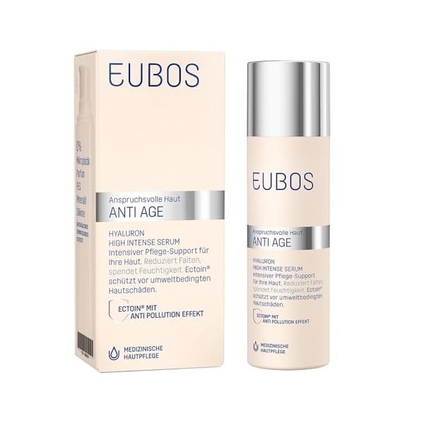 EUBOS Anti Age Hyaluron High Intense Serum für anspruchsvolle Haut, 30 ml Concentré
