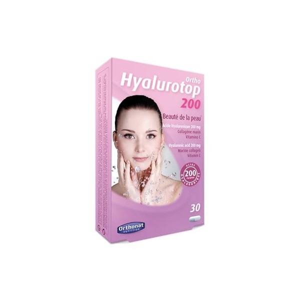 Orthonat Ortho Hyalurotop 200 Beauté de la peau 30 gélules Acide hyaluronique