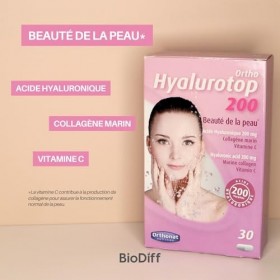 Orthonat Ortho Hyalurotop 200 Beauté de la peau 30 gélules Acide hyaluronique