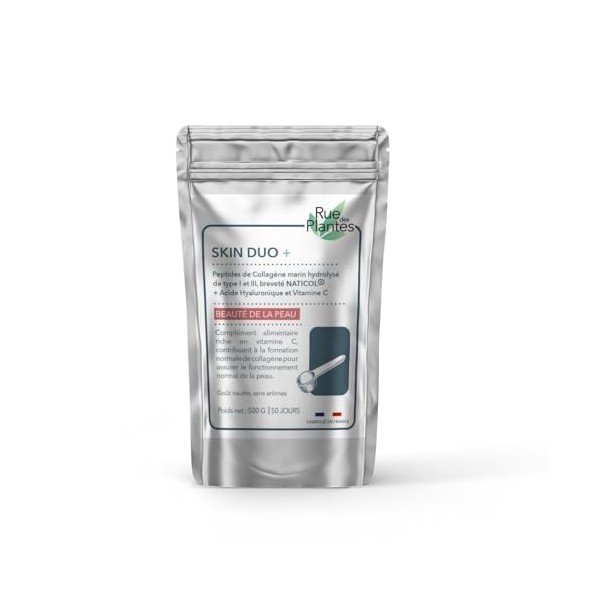 Collagène Marin Naticol® + Acide Hyaluronique - Soutien à lÉlasticité de la Peau, Hydratation Intense & Réduction des Rides 