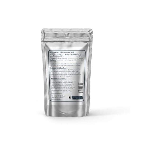 Collagène Marin Naticol® + Acide Hyaluronique - Soutien à lÉlasticité de la Peau, Hydratation Intense & Réduction des Rides 