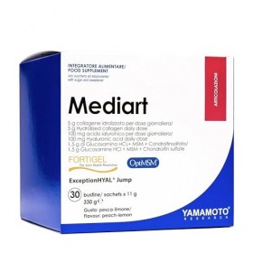 YAMAMOTO RESEARCH Mediart 30 x 11 grammes, à base de Collagène Hydrolysé et d’Acide Hyaluronique, Maintien et Santé des Artic...