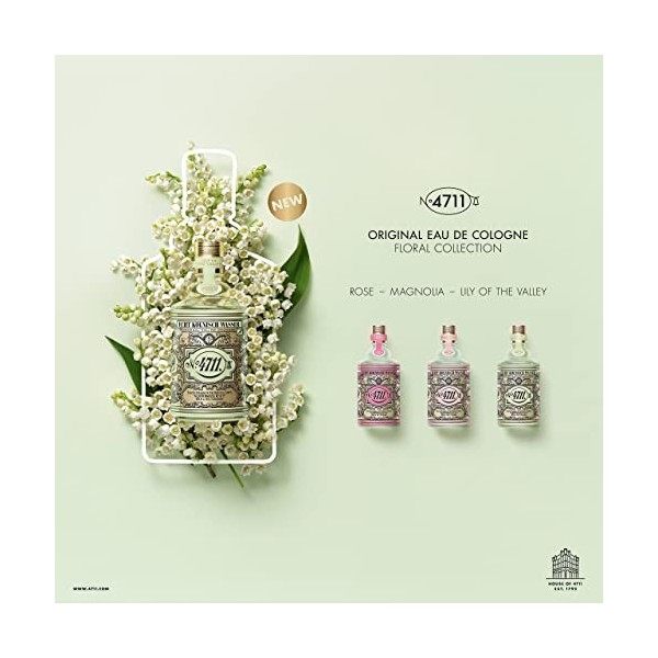 4711® Floral Collection Lily of the Valley | Eau de Cologne : pure - douce - délicate | 100 ml Vaporisateur