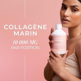 Swedish Collagen Repair | Supplément liquide de collagène marin hydrolysé 10 000 mg - 2 x 500 ml 1 000 ml 40 jours dapprov Ac...