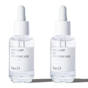Face D BI-PACK Pure Plump Sérum pour visage et cou Acide hyaluronique Effet repulpant instantané 2 x 50 ml