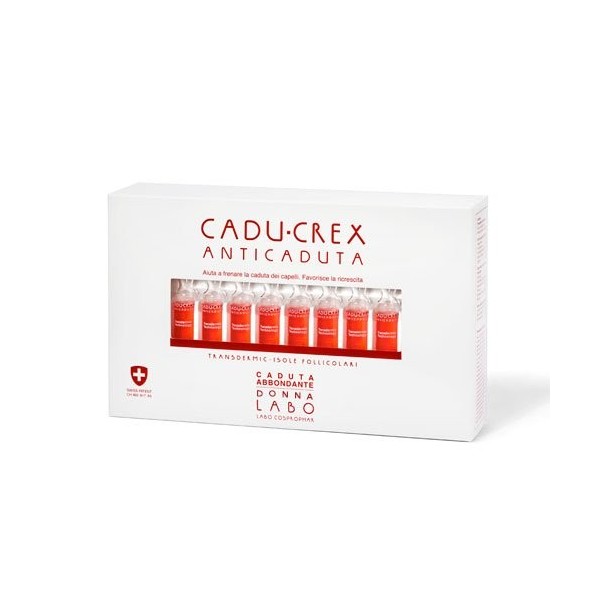 Labo Transdermic Technology CADU-CREX Lot de 20 ampoules anti-chute 3,5 ml pour femme