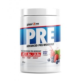 Per4m Pré-Entraînement Stimulant Berry Blast 570g – Pré-workout stimulant goût explosion de baies pour l’énergie et la concen