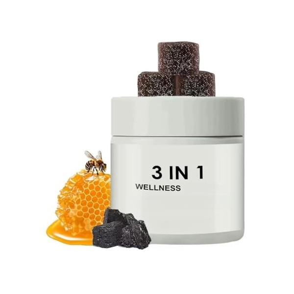 3 en 1 - Booster dénergie pour hommes - Végétalien - Sans OGM