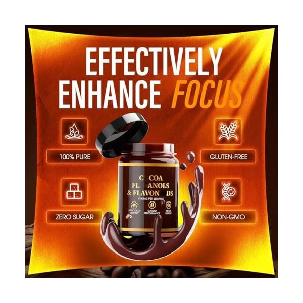 épicatéchine - améliore la circulation sanguine, augmente lénergie, profite à la santé cardiaque et à la fonction cérébrale