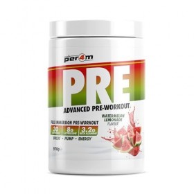 Per4m Pré-Entraînement Stimulant Pastèque Citronnade 570g – Pré-workout stimulant goût pastèque citronnade pour une énergie e