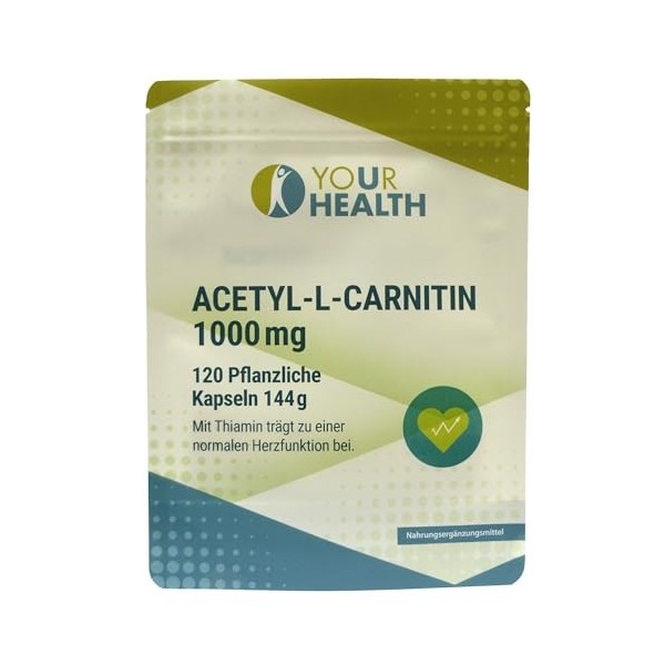 ACETYL-L-CARNITINE 1000 mg en gélules végétales avec thiamine