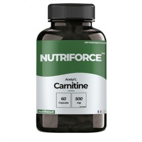Acetyl L-Carnitine Pure – 500 mg – 60 Gélules – Énergie, Clarté Mentale & Récupération Musculaire