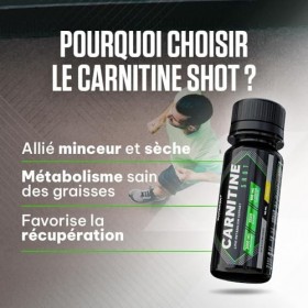 Superset Nutrition - Carnitine Shot unitaire, 60ml - L-Carnitine en solution buvable pour une absorbtion optimale - Idéal e
