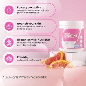 Créatine pour femmes, créatine monohydrate, pour lentraînement quotidien, lactivité physique et le soutien à la forme physi